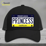 Princess Pennsylvania State Novelty License Plate Hat Mesh / Black