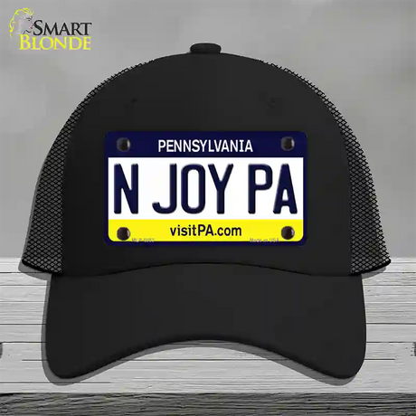 N Joy Pennsylvania State Novelty License Plate Hat Mesh / Black