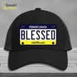Blessed Pennsylvania State Novelty License Plate Hat Mesh / Black