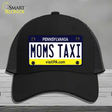 Moms Taxi Pennsylvania State Novelty License Plate Hat Mesh / Black