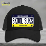 Skool Suks Pennsylvania State Novelty License Plate Hat Mesh / Black
