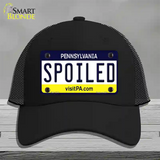 Spoiled Pennsylvania State Novelty License Plate Hat Mesh / Black