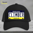 Climber Pennsylvania State Novelty License Plate Hat Mesh / Black