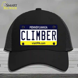 Climber Pennsylvania State Novelty License Plate Hat Mesh / Black