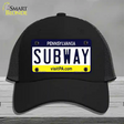 Subway Pennsylvania State Novelty License Plate Hat Mesh / Black