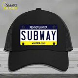 Subway Pennsylvania State Novelty License Plate Hat Mesh / Black