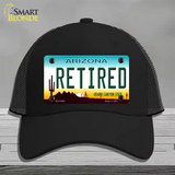 Arizona Retired Novelty License Plate Hat Mesh / Black