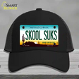 Arizona Skool Suks Novelty License Plate Hat Mesh / Black