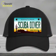 Arizona Scuba Diver Novelty License Plate Hat Mesh / Black