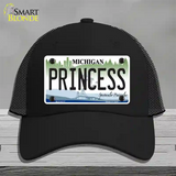Princess Michigan Novelty License Plate Hat Mesh / Black