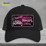 Classy Sassy Novelty License Plate Hat Mesh / Black