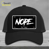 Nope Not Today Novelty License Plate Hat