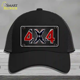 4x4 Confederate Novelty License Plate Hat Mesh / Black