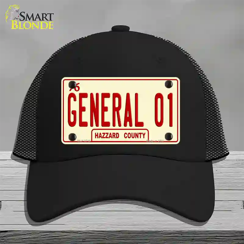 General 01 Novelty License Plate Hat Mesh / Black