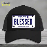 Blessed Texas Novelty License Plate Hat Mesh / Black