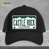 Castle Rock Colorado Novelty License Plate Hat Mesh / Black