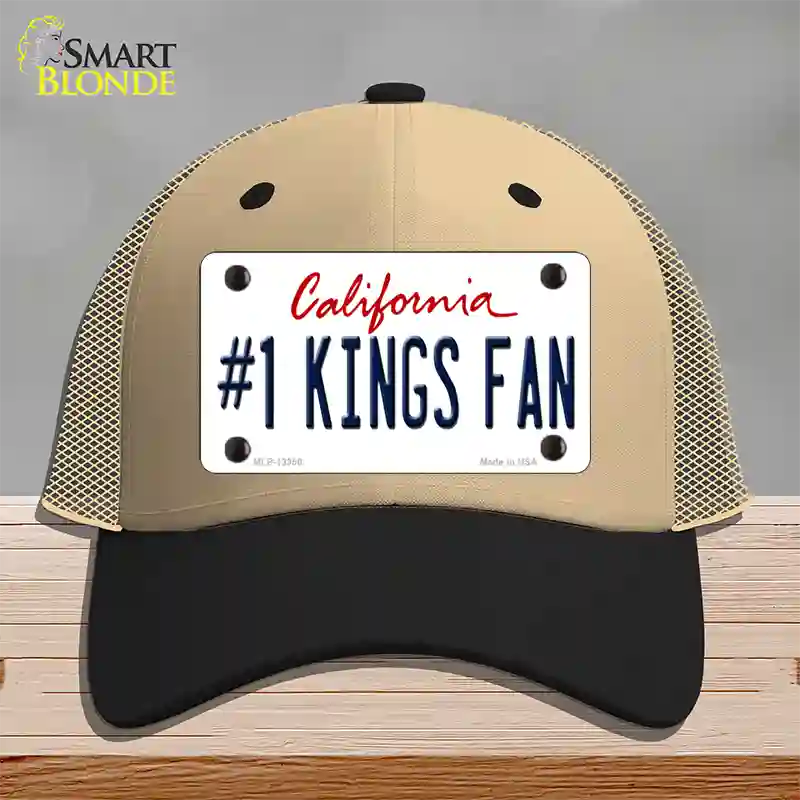 Number 1 Kings Fan California Novelty License Plate Hat Tag Mesh Khaki|Black