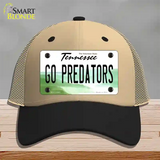 Go Predators Novelty License Plate Hat Tag Mesh Khaki|Black