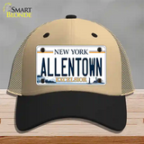 Allentown Excelsior New York Novelty License Plate Hat Tag Mesh Khaki|Black