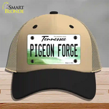 Pigeon Forge Tennessee Novelty License Plate Hat Tag Mesh Khaki|Black