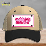 Morning F-ckers Novelty License Plate Hat HAT-MLP-14490
