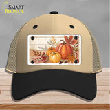 Autumn Pumpkins & Leaves Novelty License Plate Hat HAT-MLP-14516