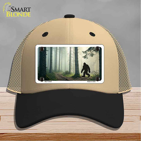 Bigfoot Silhouette Forest Novelty License Plate Hat HAT-MLP-14524