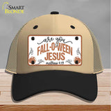 Fall-o-ween Jesus Novelty License Plate Hat HAT-MLP-14534
