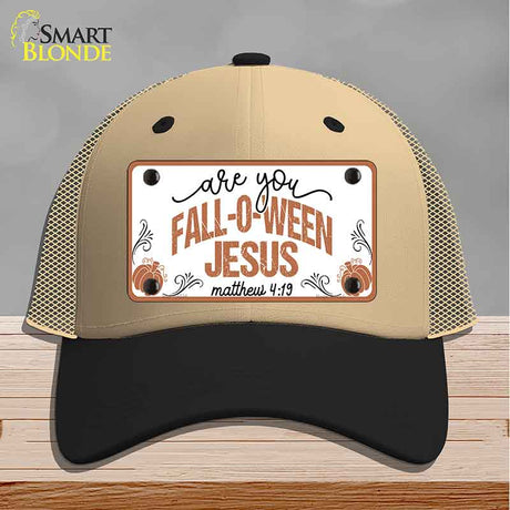 Fall-o-ween Jesus Novelty License Plate Hat HAT-MLP-14534