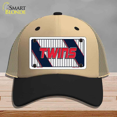 TWINS Graphic Novelty License Plate Hat HAT-MLP-14581 Mesh Khaki|Black