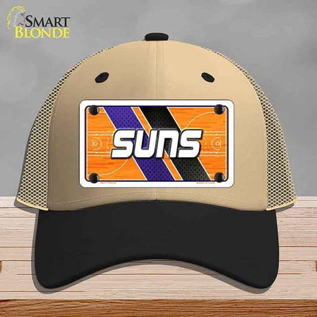 SUNS Graphic Novelty License Plate Hat HAT-MLP-14618 Mesh Khaki|Black