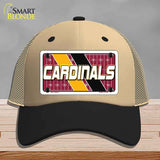 CARDINALS Graphic Novelty License Plate Hat HAT-MLP-14625 Mesh Khaki|Black