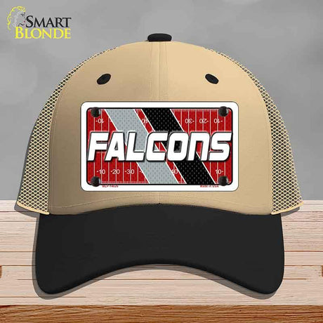 FALCONS Graphic Novelty License Plate Hat HAT-MLP-14626 Mesh Khaki|Black