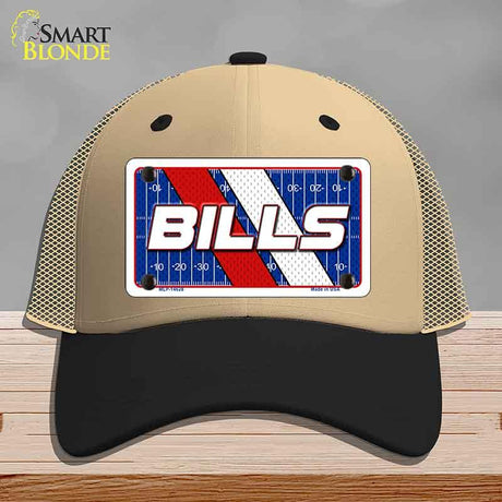 BILLS Graphic Novelty License Plate Hat HAT-MLP-14628 Mesh Khaki|Black