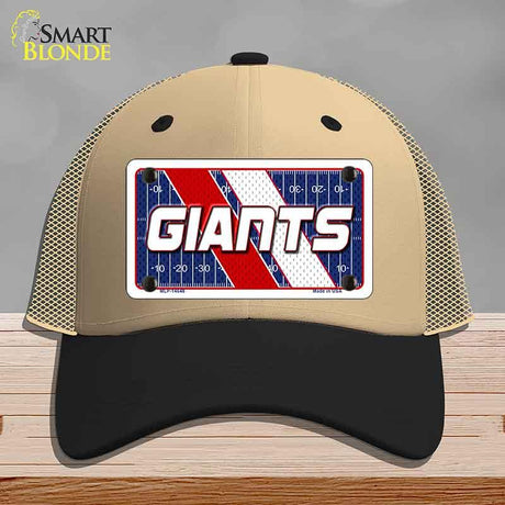 GIANTS Graphic Novelty License Plate Hat HAT-MLP-14648 Mesh Khaki|Black