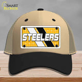 STEELERS Graphic Novelty License Plate Hat HAT-MLP-14651 Mesh Khaki|Black