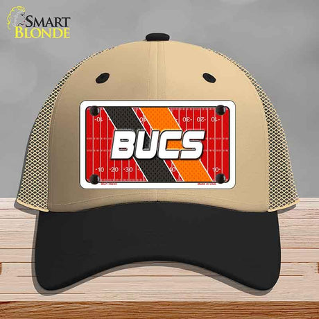 BUCS Graphic Novelty License Plate Hat HAT-MLP-14654 Mesh Khaki|Black