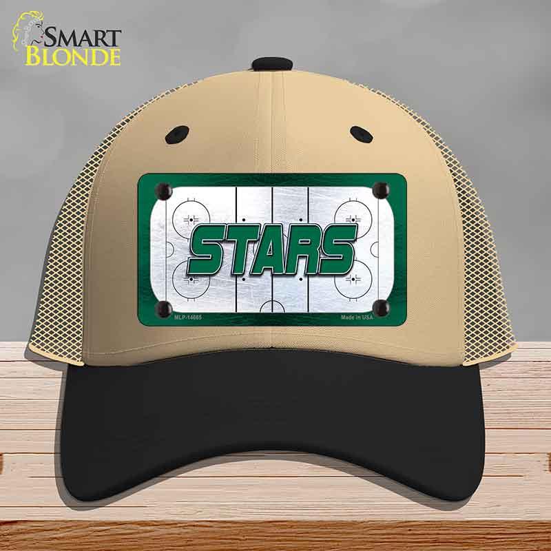 STARS Graphic Novelty License Plate Hat HAT-MLP-14665 Mesh Khaki|Black