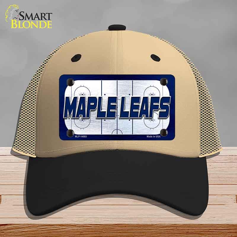MAPLE LEAFS Graphic Novelty License Plate Hat HAT-MLP-14683 Mesh Khaki|Black
