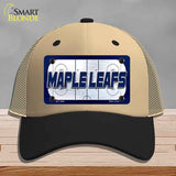 MAPLE LEAFS Graphic Novelty License Plate Hat HAT-MLP-14683 Mesh Khaki|Black