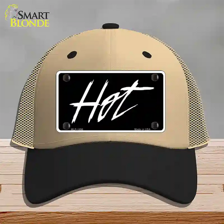 Hot Novelty License Plate Hat Mesh / Khaki|Black