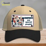 Grandparents Are Special People Novelty License Plate Hat Mesh / Khaki|Black