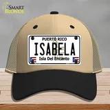 Isabela Puerto Rico Novelty License Plate Hat Mesh / Khaki|Black