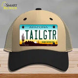 Tailgtr Arizona Novelty License Plate Hat Mesh / Khaki|Black