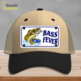 Bass Fever Novelty License Plate Hat Mesh / Khaki|Black