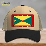 Grenada Flag Novelty License Plate Hat Mesh / Khaki|Black