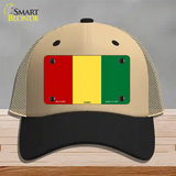 Guinea Flag Novelty License Plate Hat Mesh / Khaki|Black