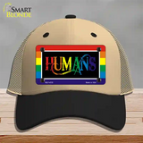 Humans Novelty License Plate Hat Mesh / Khaki|Black