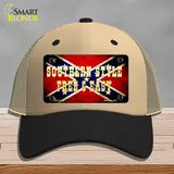 Southern Style Novelty License Plate Hat Mesh / Khaki|Black