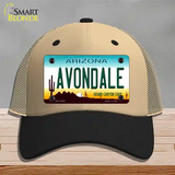 Avondale Arizona Novelty License Plate Hat Mesh / Khaki|Black
